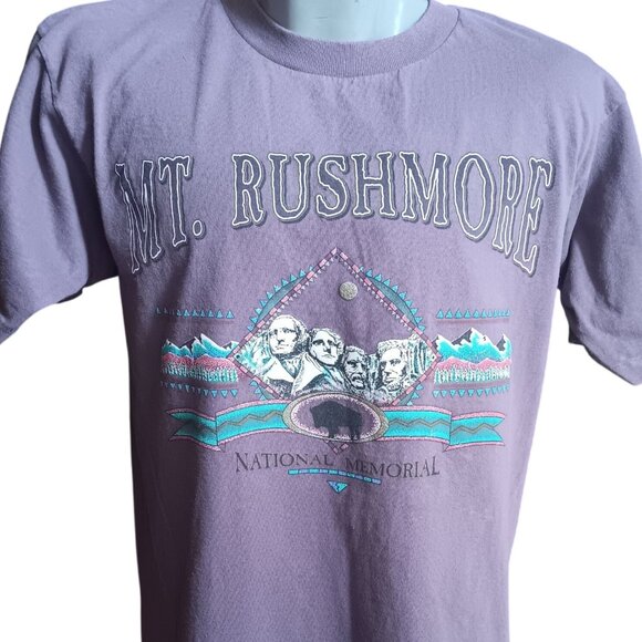 Vintage Men's Large T-shirt Single Stitch Mt. Rushmore National Memorial USA - Picture 1 of 7
